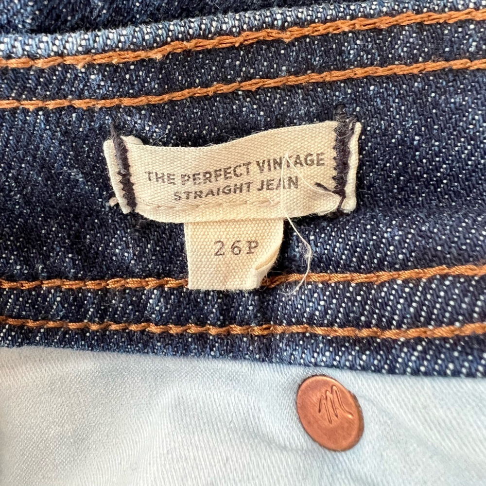 Madewell The Perfect Vintage Straight Jean Pocket Edition, Stanhill Wash, 26P - Picture 9 of 12